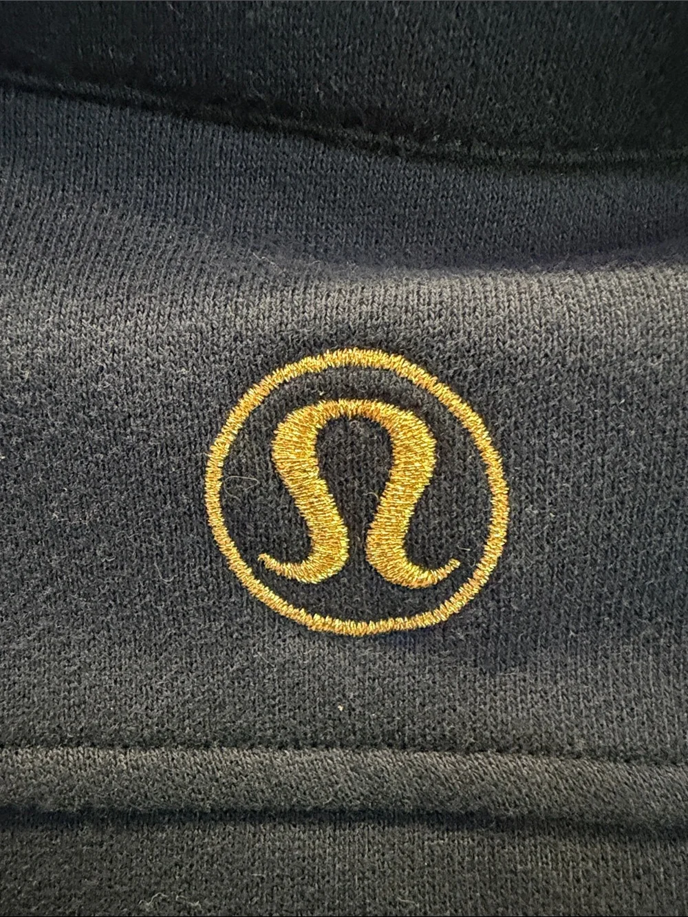 Lululemon Oversized Funnel Half-Zip Scuba with Gold Logo